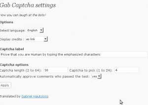 software - Gab Captcha 2.0 screenshot