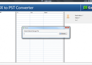 software - Gain Tools DBX to PST Converter 1.0 screenshot