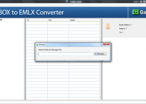 software - GainTools MBOX to EMLX Converter 1.0 screenshot