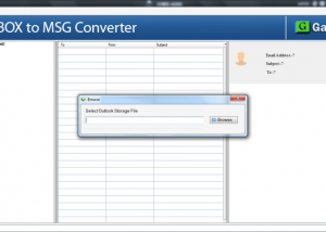 GainTools MBOX to MSG Converter screenshot