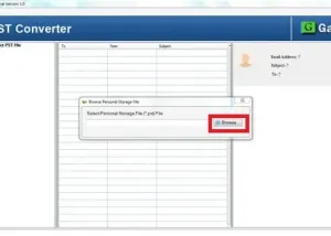 software - GainTools MBOX to PST Converter 3.0 screenshot