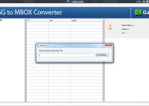software - GainTools MSG to MBOX Converter 1.0 screenshot
