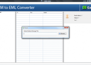 software - GainTools OLM to EML Converter 1.0 screenshot