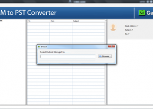 software - GainTools OLM to PST Converter 1.0 screenshot