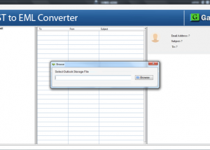 software - GainTools OST to EML Converter 1.0.1 screenshot
