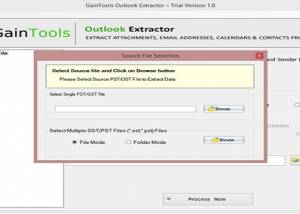 GainTools Outlook Extractor screenshot