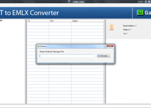 software - GainTools PST to EMLX Converter 1.0.1 screenshot