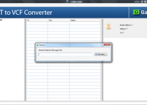 software - GainTools PST to VCF Converter 1.0.1 screenshot