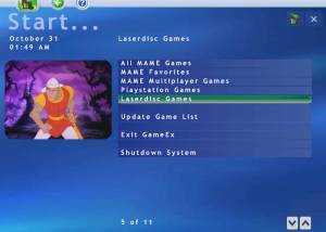 Full GameEx screenshot