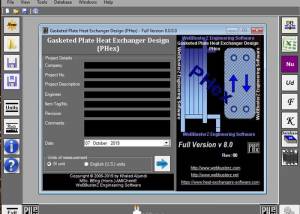 software - Gasketed Plate Heat Exchanger Design 8.0.0.1 screenshot