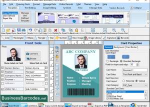 software - Gate Pass Visiting Card Application 9.2.5 screenshot