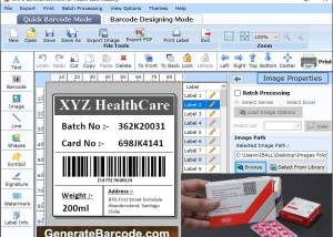 Generate Healthcare Barcode screenshot