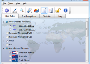 software - Geo Firewall 4.9 screenshot