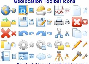 Geolocation Toolbar Icons screenshot