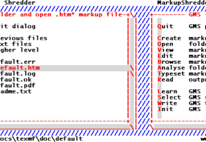 software - Gerolf Markup Shredder 0.08a screenshot