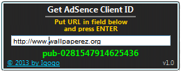 software - Get AdSense Client ID 1.1 screenshot