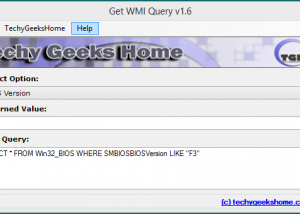 software - Get WMI Query 1.6 screenshot