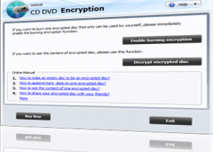 software - Gili CD DVD Encryption 3.2.0 screenshot
