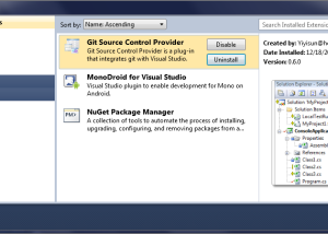 software - Git Source Control Provider 1.3 screenshot