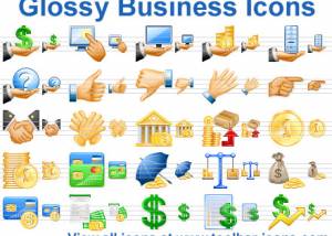 Glossy Business Icons screenshot