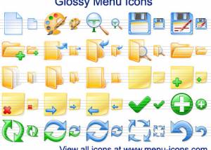 Glossy Menu Icons screenshot