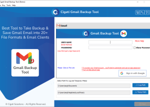 Gmail Backup Software screenshot