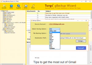 software - Gmail Backup to Zimbra 2.1 screenshot