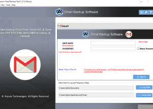 software - Gmail Backup Tool 21.9 screenshot