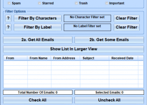 software - Gmail Export To Multiple PDF Files Software 7.0 screenshot