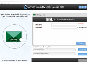 GoDaddy Mail Converter screenshot