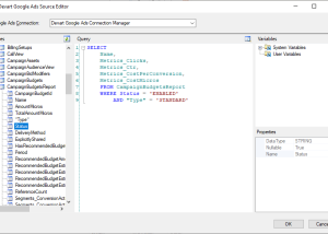 Google Ads SSIS Components by Devart screenshot