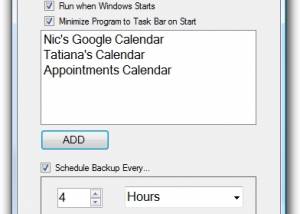software - Google Calendar Backup Utility 1.0 screenshot