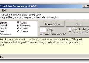 software - Google Translator Boomerang 1.10.01 screenshot