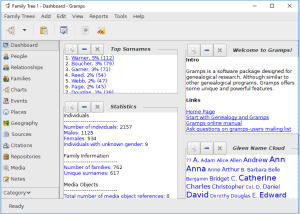 software - GRAMPS 5.2.2 screenshot