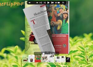 Green Style for Flipping Book Template screenshot