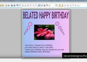 Greeting Card Design Software screenshot