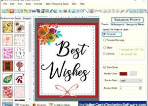 Greeting Designing Software screenshot