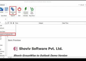 software - GroupWise to Outlook Converter 18.11 screenshot