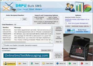 software - GSM Text Messaging Software 7.9.5.6 screenshot