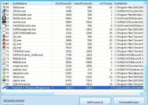 software - HackerJLY Process Manager 1.0.3.9 screenshot