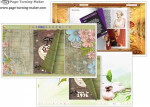 Hand-painted Flowers Theme for Page Turning Book screenshot