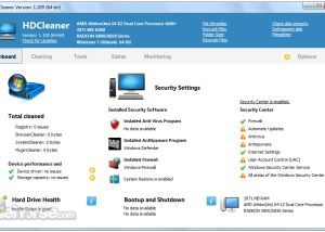 HDCleaner screenshot