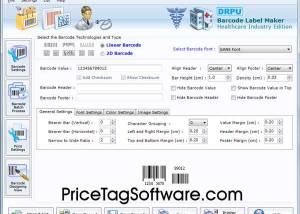 Healthcare Barcode Label Software screenshot