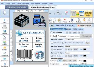 software - Healthcare Barcode Label Tool 6.8.6.5 screenshot