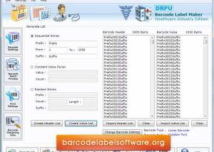 software - Healthcare Barcode Software 8.3.0.1 screenshot