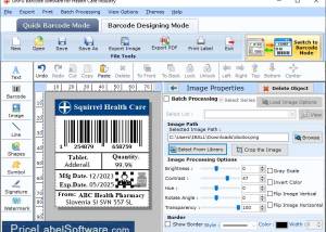 Healthcare Industry Barcode Generator screenshot