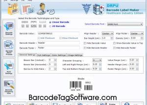 software - Healthcare Industry Barcode Maker 7.3.0.1 screenshot