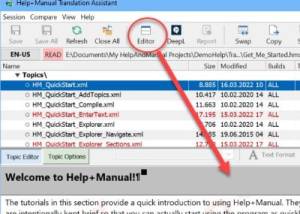 software - Help+Manual Translation Assistant 9.6.0 Build 6804 screenshot