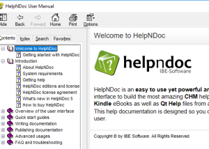 Full HelpNDoc Personal Edition screenshot