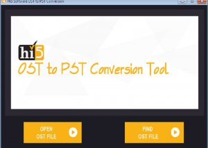 software - Hi5 Software OST to PST Conversion 1.0.0.1 screenshot